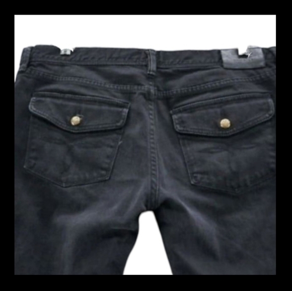 LAUREN Ralph Lauren Mid-Rise Black Ankle Boyfriend Fit Jeans 2P Petite - Picture 4 of 9